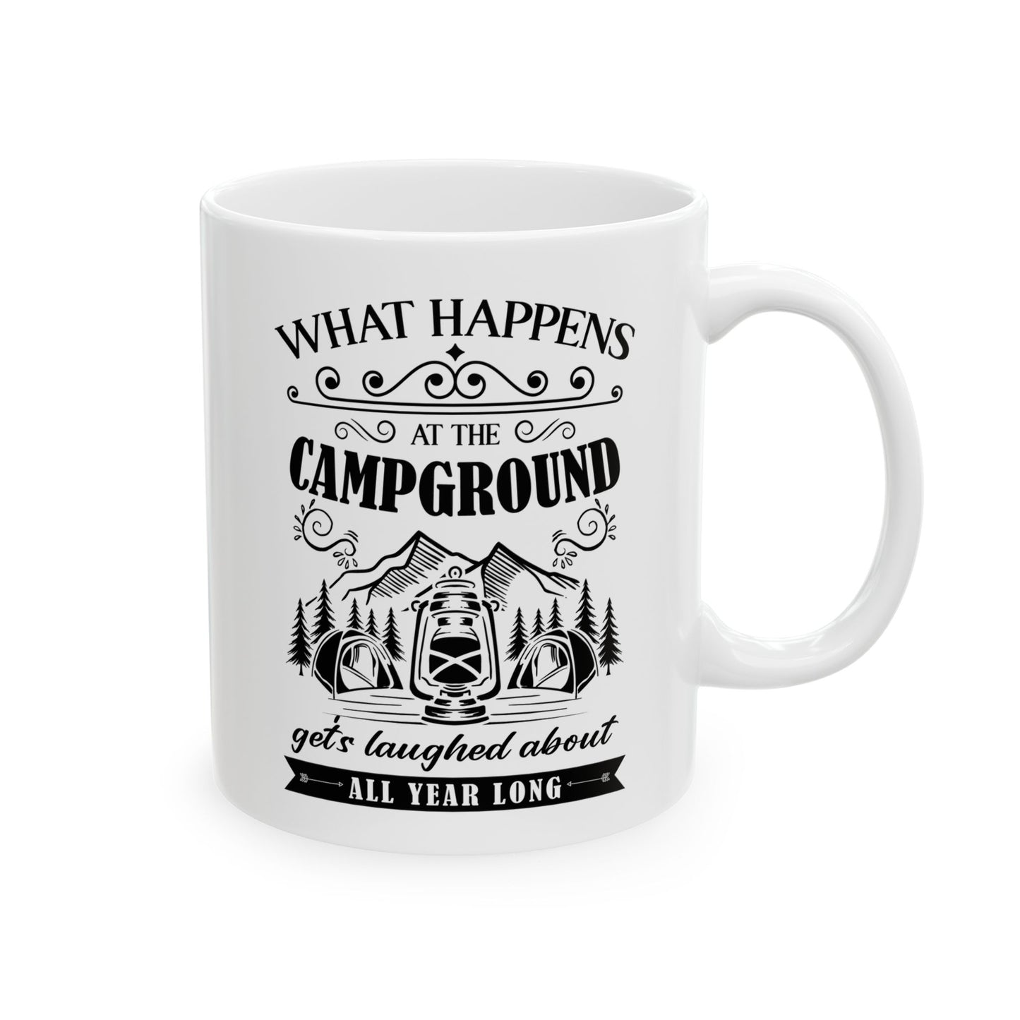 All Year Long Camping Ceramic Mug, (11oz, 15oz)