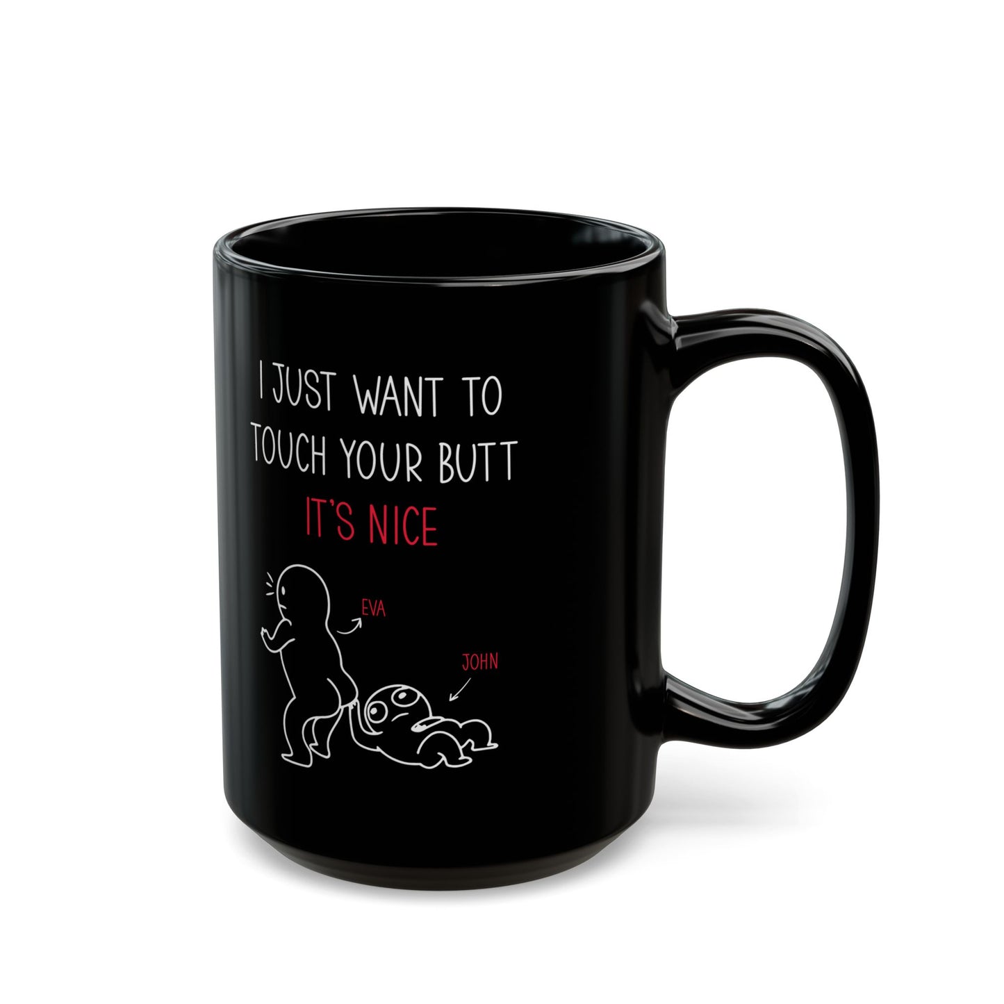 Funny Black Personalized Couples Coffee Cup – Romantic Gift for Boyfriend or Girlfriend