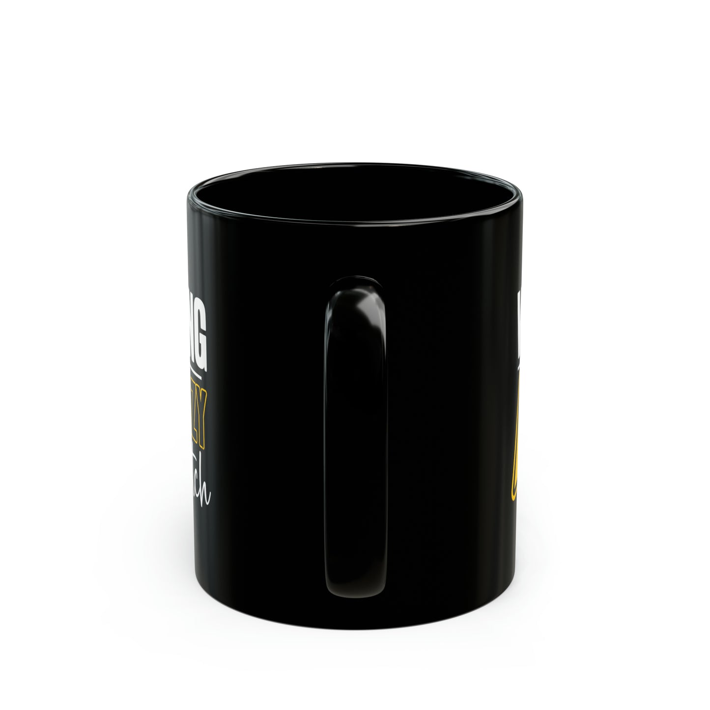 Warning Crazy Bitch Mug – Funny Black Coffee Cup Sassy & Sarcastic Gift for Women