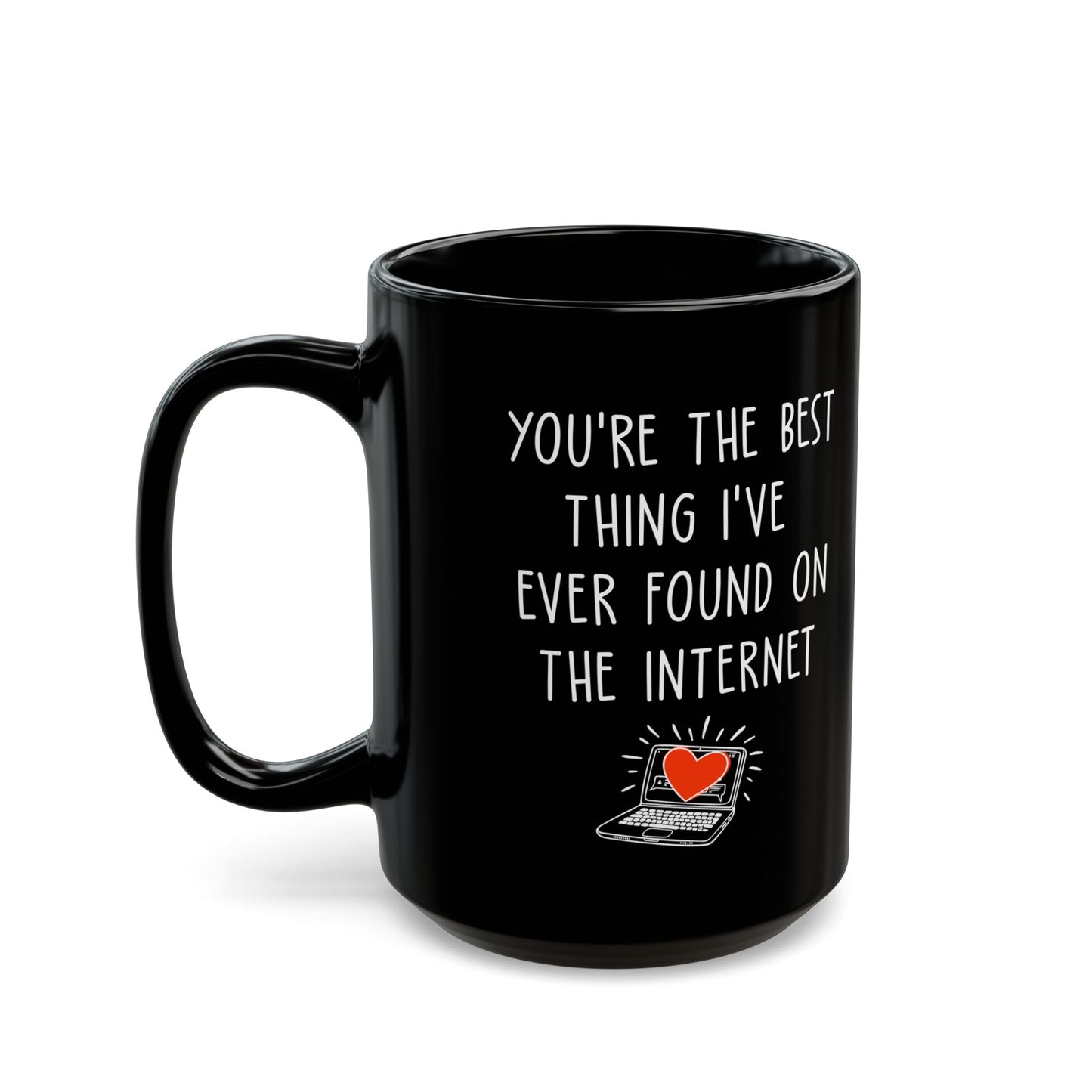 Funny Black Coffee Cup for Girlfriend or Boyfriend – Online Dating Gift Idea