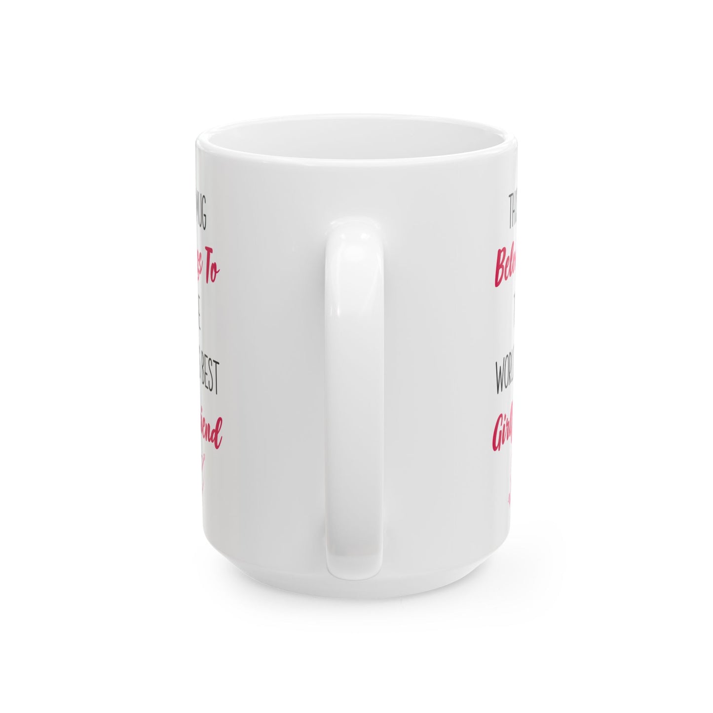 World's Best Girlfriend Mug – Cute Heart Arrow Gift from Boyfriend or Partner