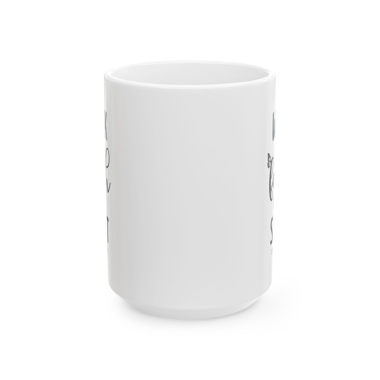 Walk By Faith Not By Sight Mug with Butterfly Accent