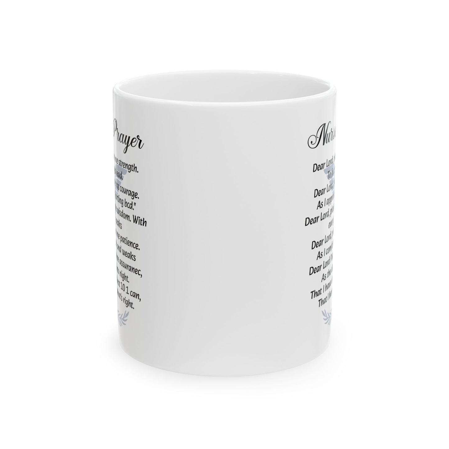 White Nurse’s Prayer Mug – Christian Gift for Nurses – Inspirational Ceramic Coffee Cup for RN, LPN, Healthcare Workers, Nurse Appreciation