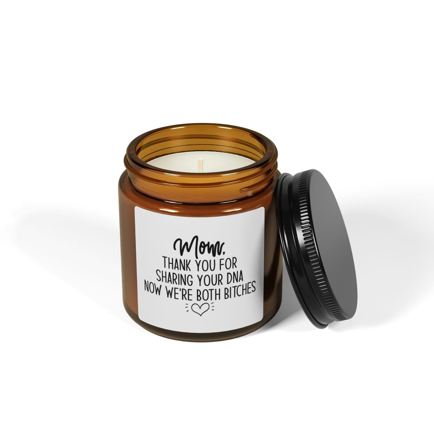 Mom, Thank You for Sharing Your DNA Candle – Funny Mother's Day Gift, Sarcastic Mom Gift, Sassy Daughter Present