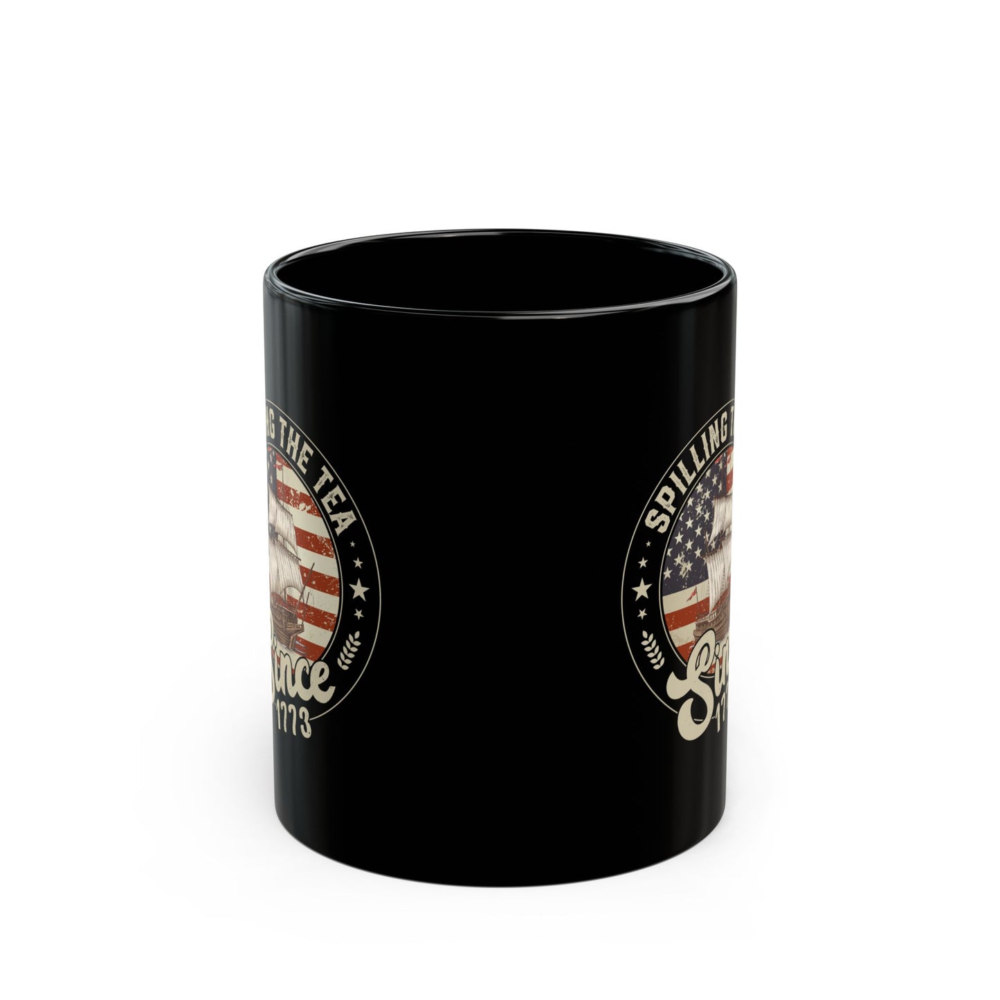 Spilling The Tea Since 1773 Mug – Patriotic Boston Tea Party Gift