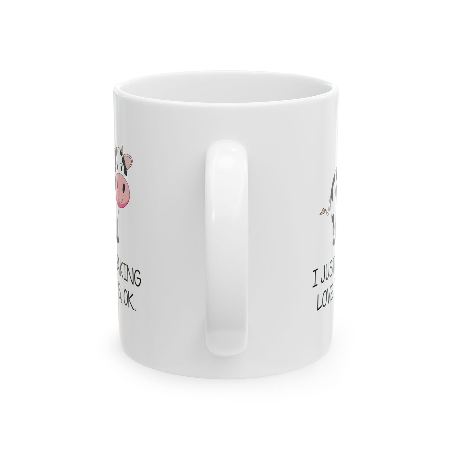 Funny Cow Mug – Cute Cow Coffee Cup for Farm Girls, Ranch Moms, or Cow Lovers