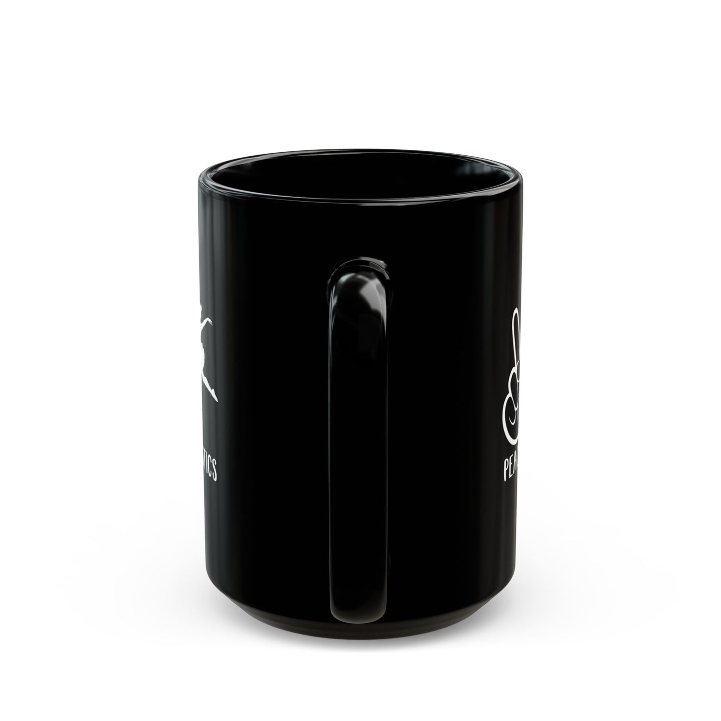 Give a Gift to a Gymnastics Fan – Peace Love Gymnastics Mug Black Ceramic Coffee Cup
