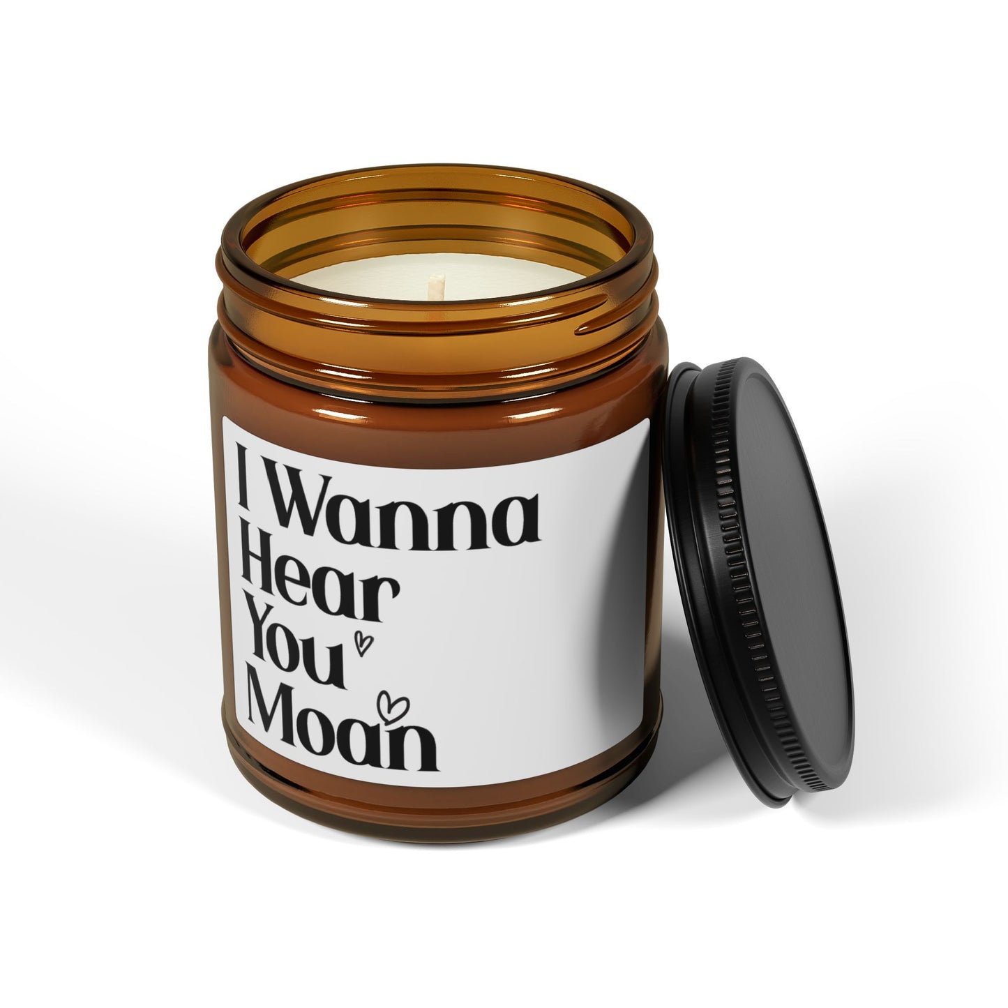 I Wanna Hear You Moan Candle – Sexy Romantic Gift, Naughty Couples Present, Flirty Bedroom Decor