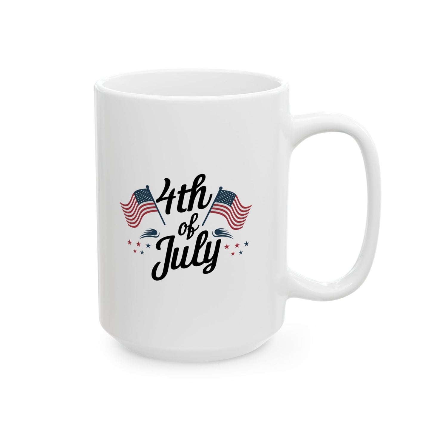 4th of July Mug – Patriotic American Flag Coffee Cup USA Gift Idea