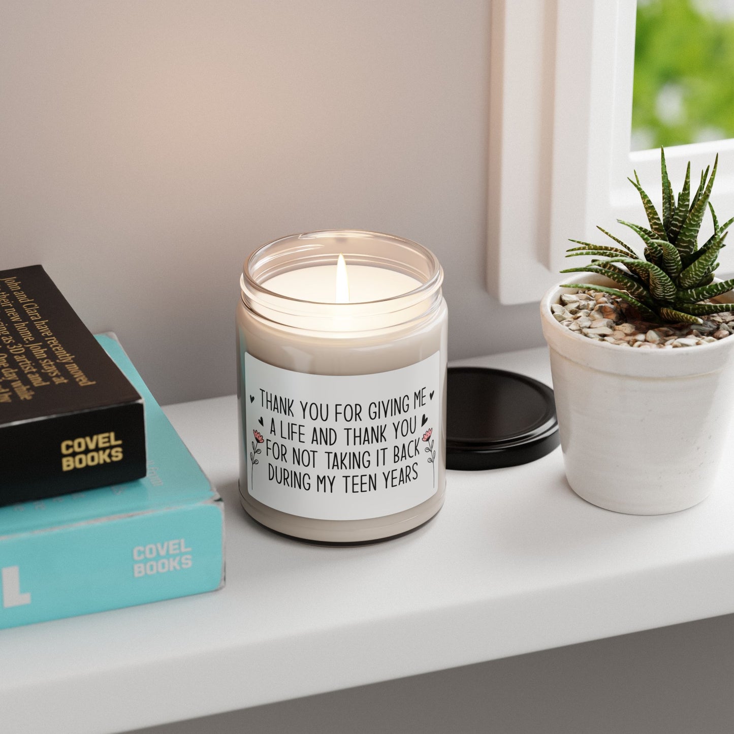 Funny Mom Candle – Thank You for Giving Me a Life – Mother’s Day Gift