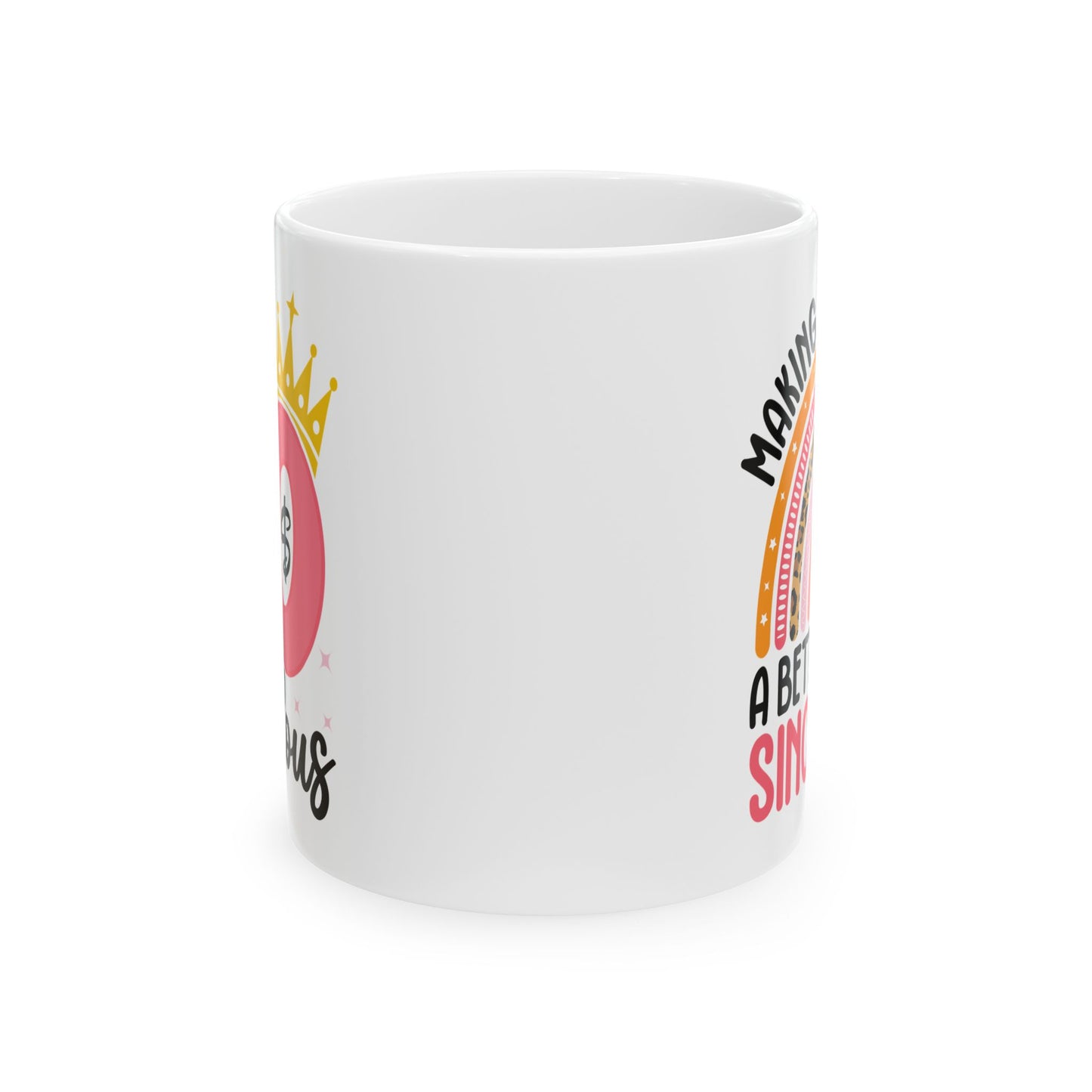 50 and Fabulous White Mug, (11oz, 15oz)