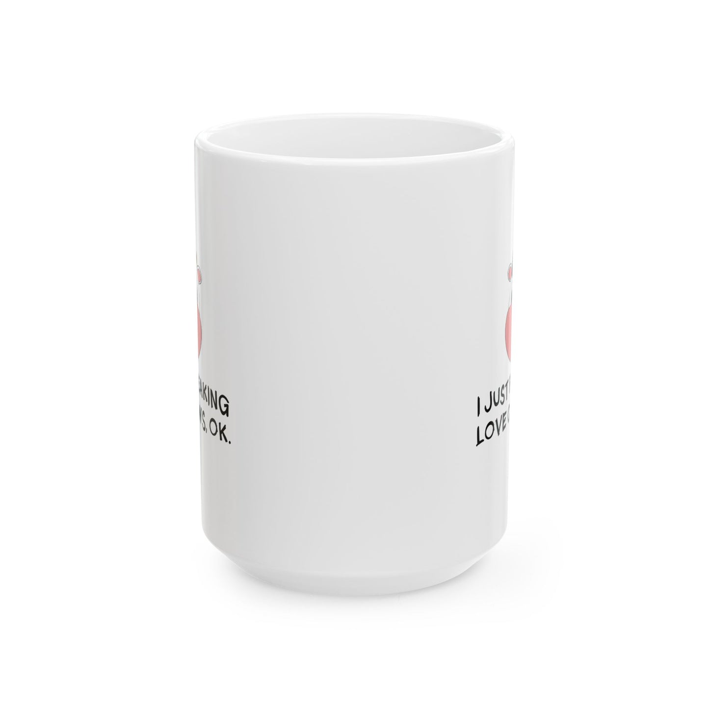 Funny Cow Mug – Cute White Coffee Cup with Cartoon Cow Face