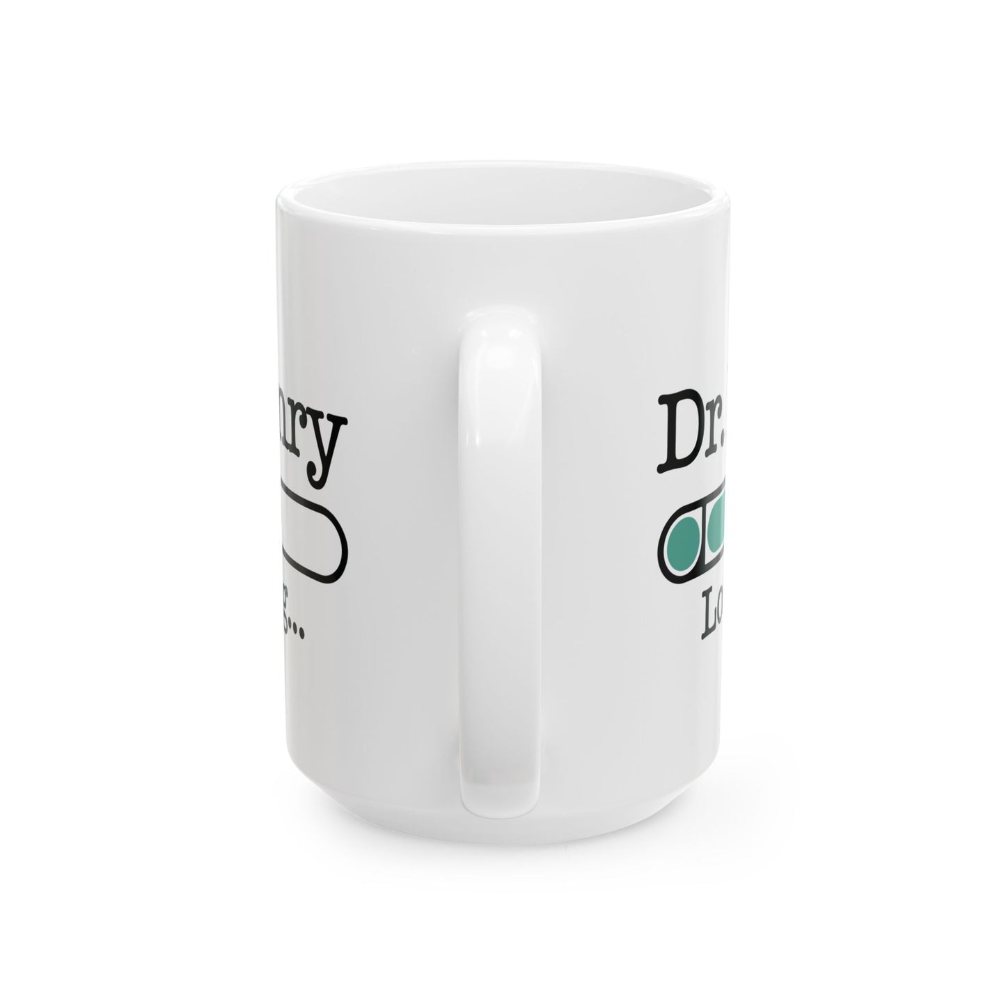 White Personalized Dr. Henry Mug – “Loading…” Medical Student Gift – Custom Coffee Cup for Future Doctor, Graduation, or Residency Celebration