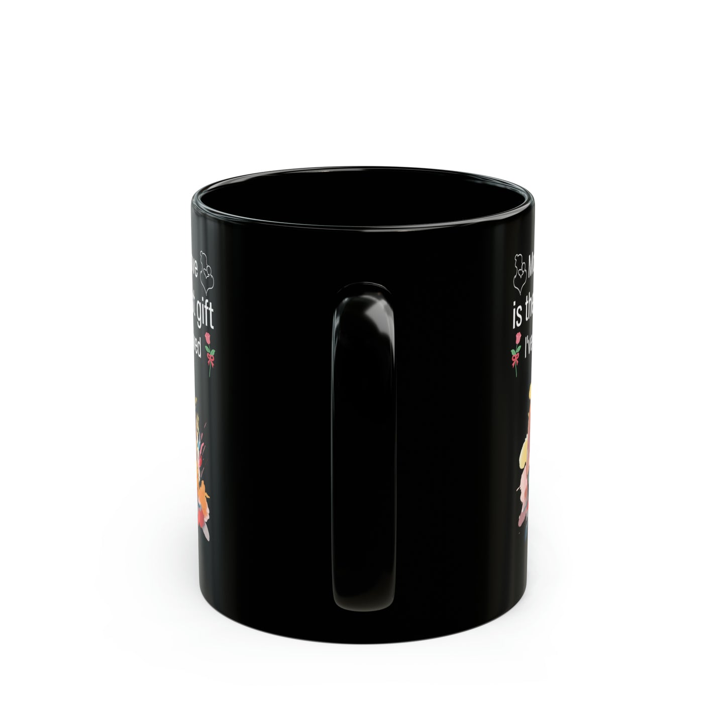 Mom's Love Black Coffee Mug – Thoughtful Mother's Day, Birthday & Christmas Gift
