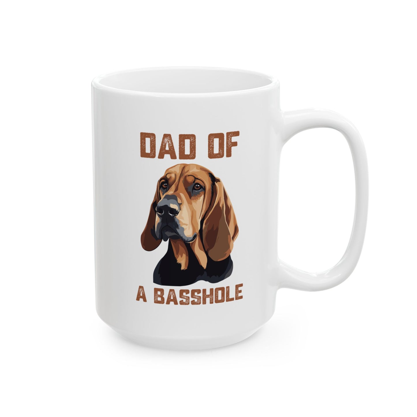 Dad of a Basshole Mug – Funny Basset Hound Dog Dad Gift