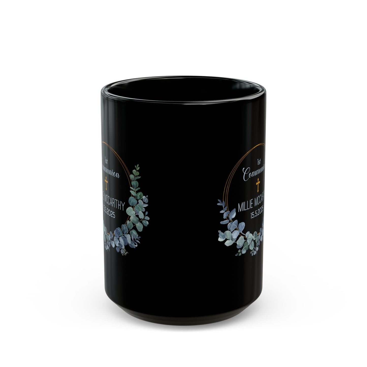 Millie's 1st Communion Mug – Black Personalized Gift 2025