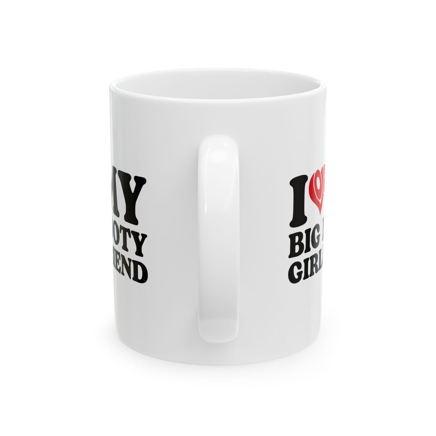 Girlfriend Mug – Funny and Bold Coffee Cup – White Ceramic Mug for Boyfriend or Couple Gift