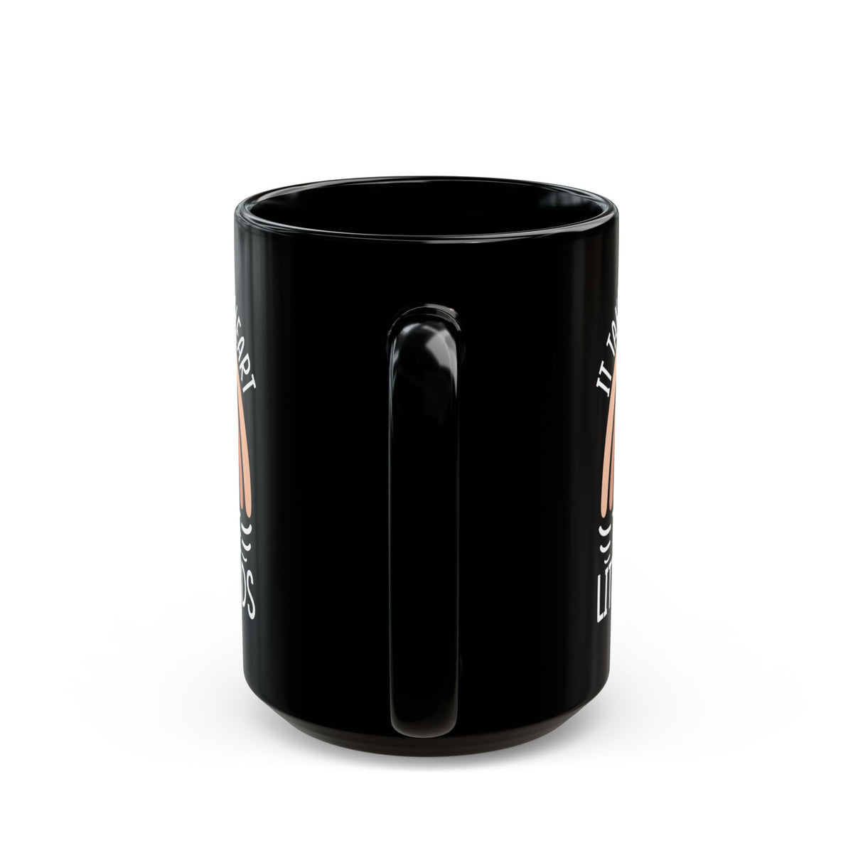 It Takes A Big Heart To Shape Little Minds Black Mug (11oz, 15oz)