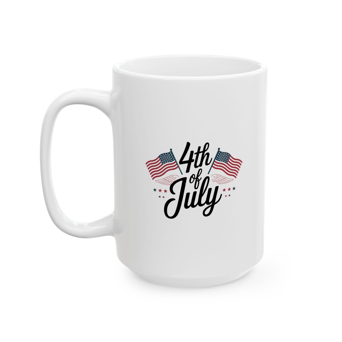 4th of July Mug – Patriotic USA Flag Coffee Cup Gift for Americans