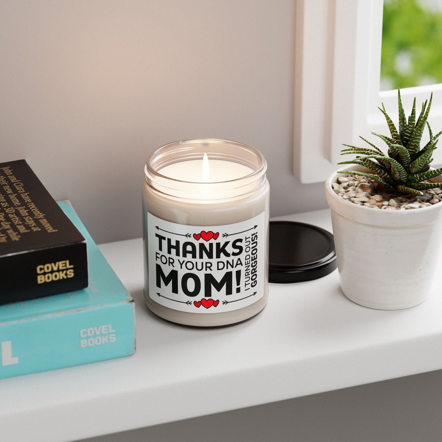 Thanks for Your DNA Mom Candle – Funny Mother's Day Gift – Cute Gift for Mom, Daughter, and Son