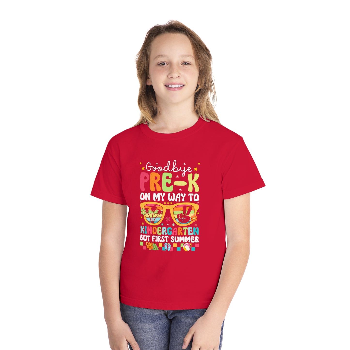 Goodbye Pre K On My Way to Kindergarden Youth Midweight Tee