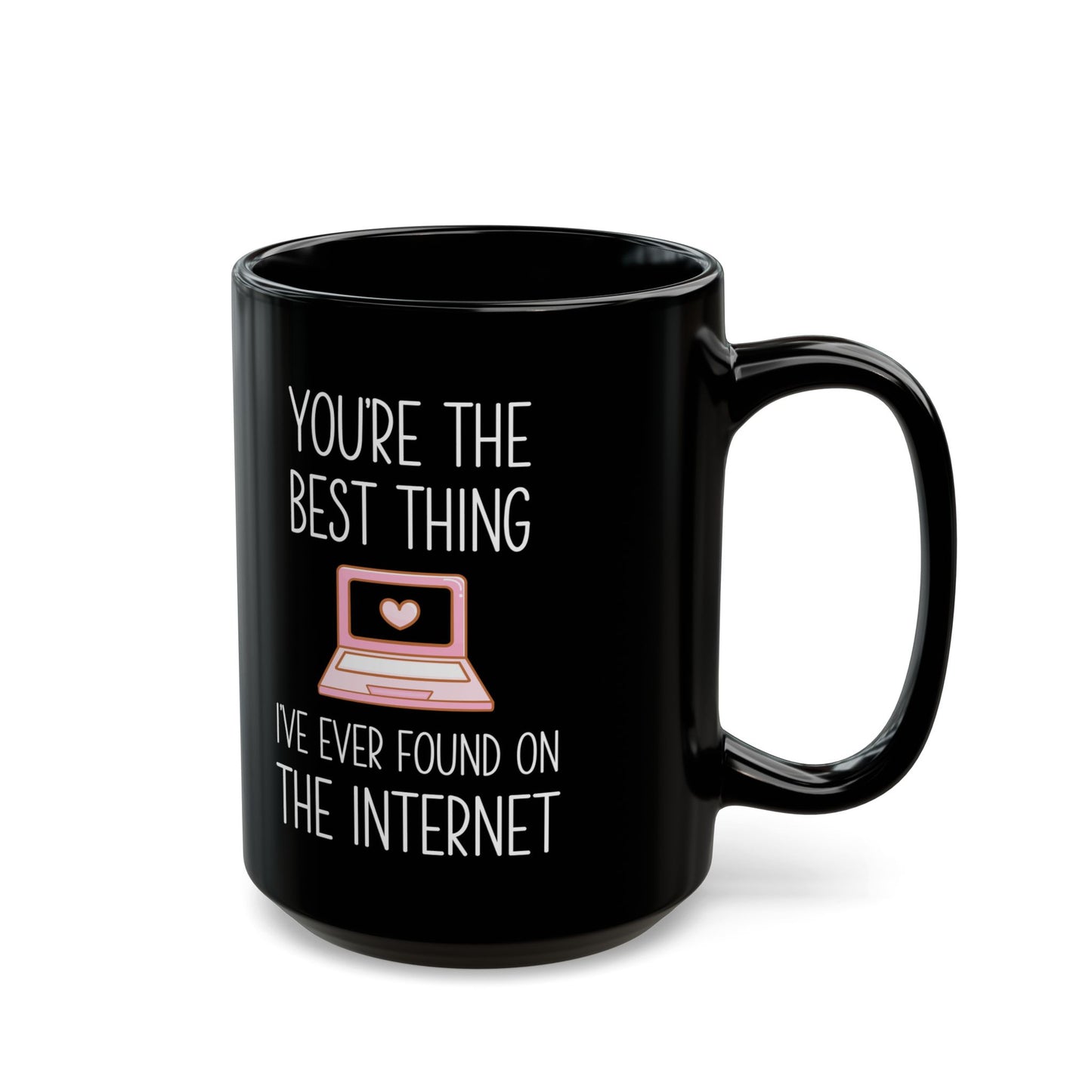 Funny Online Dating Gift – Romantic Black Coffee Cup for Girlfriend or Boyfriend