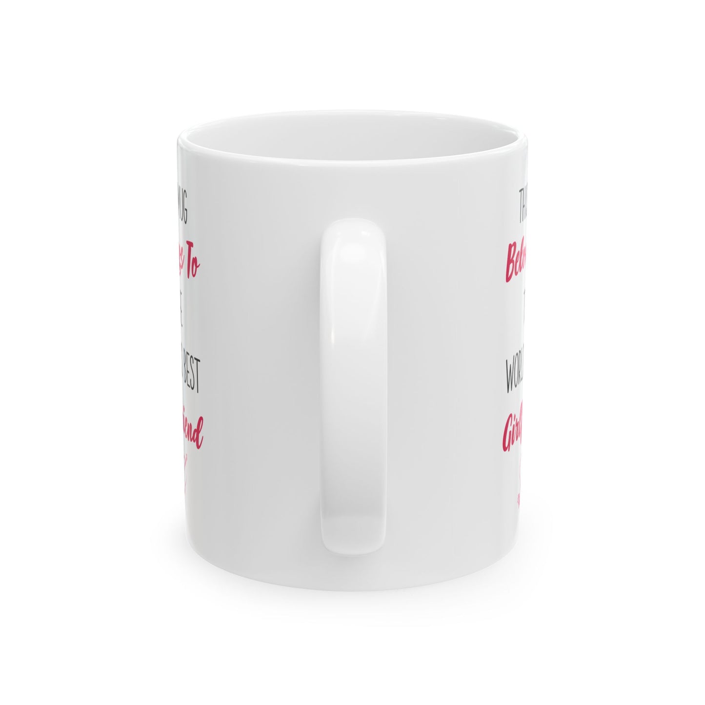 World's Best Girlfriend Mug – Cute Heart Arrow Gift from Boyfriend or Partner