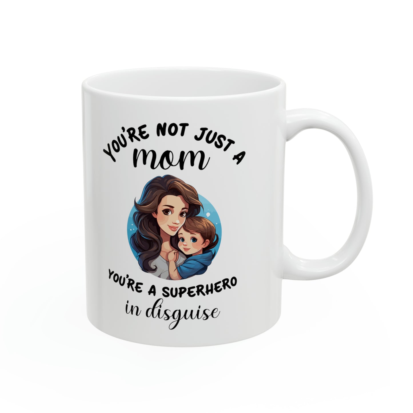 Superhero Mom Mug – Gift for Mom, Mother’s Day, Birthday, Appreciation Coffee Cup for Super Moms