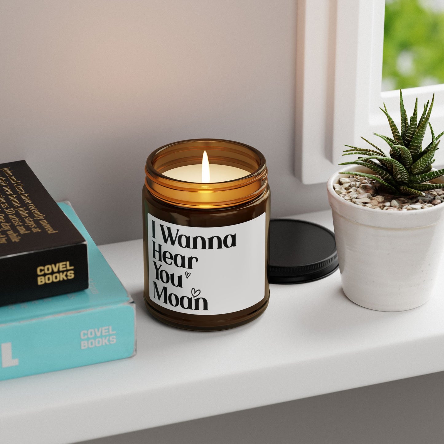 I Wanna Hear You Moan Candle – Sexy Romantic Gift, Naughty Couples Present, Flirty Bedroom Decor