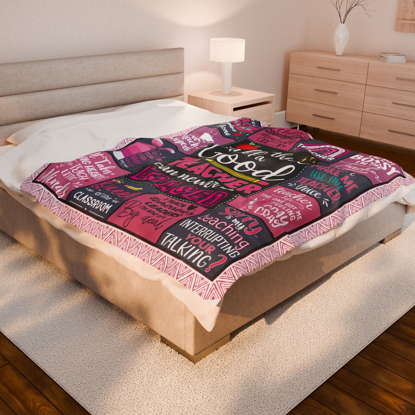 Teacher Gifts for Women Affirmation Blanket Description Velveteen Plush Blanket