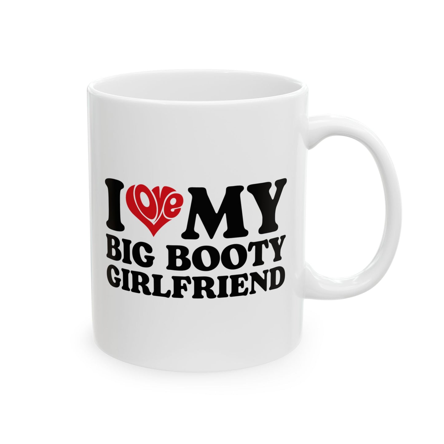 Girlfriend Mug – Funny and Bold Coffee Cup – White Ceramic Mug for Boyfriend or Couple Gift