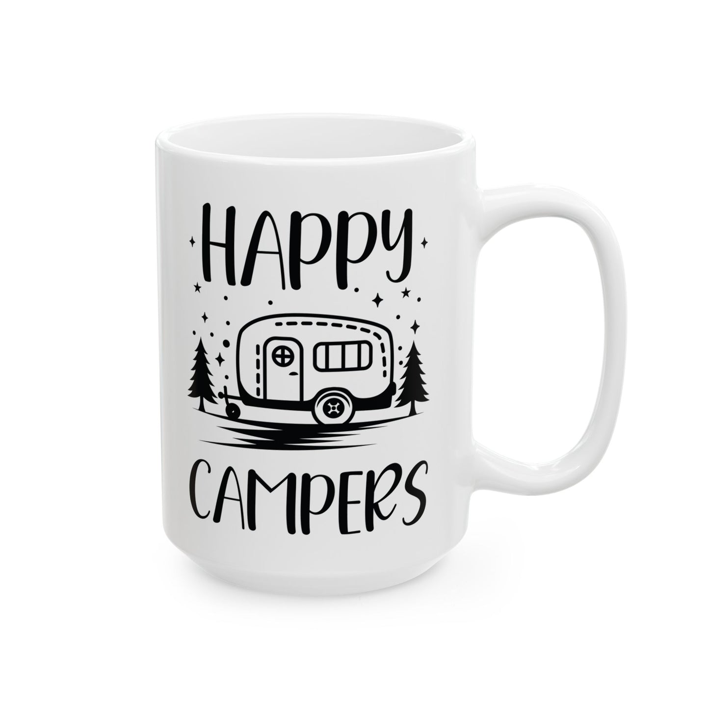 Happy Campers Ceramic Mug, (11oz, 15oz)