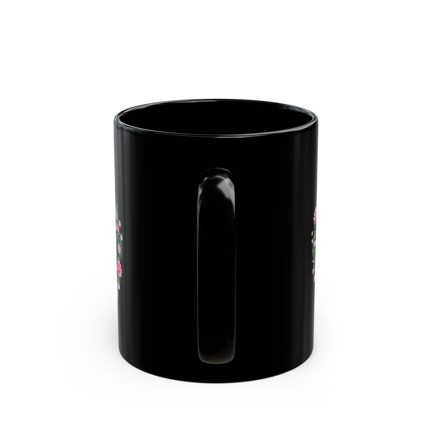 Walk By Faith Not By Sight Black Bible Verse Mug