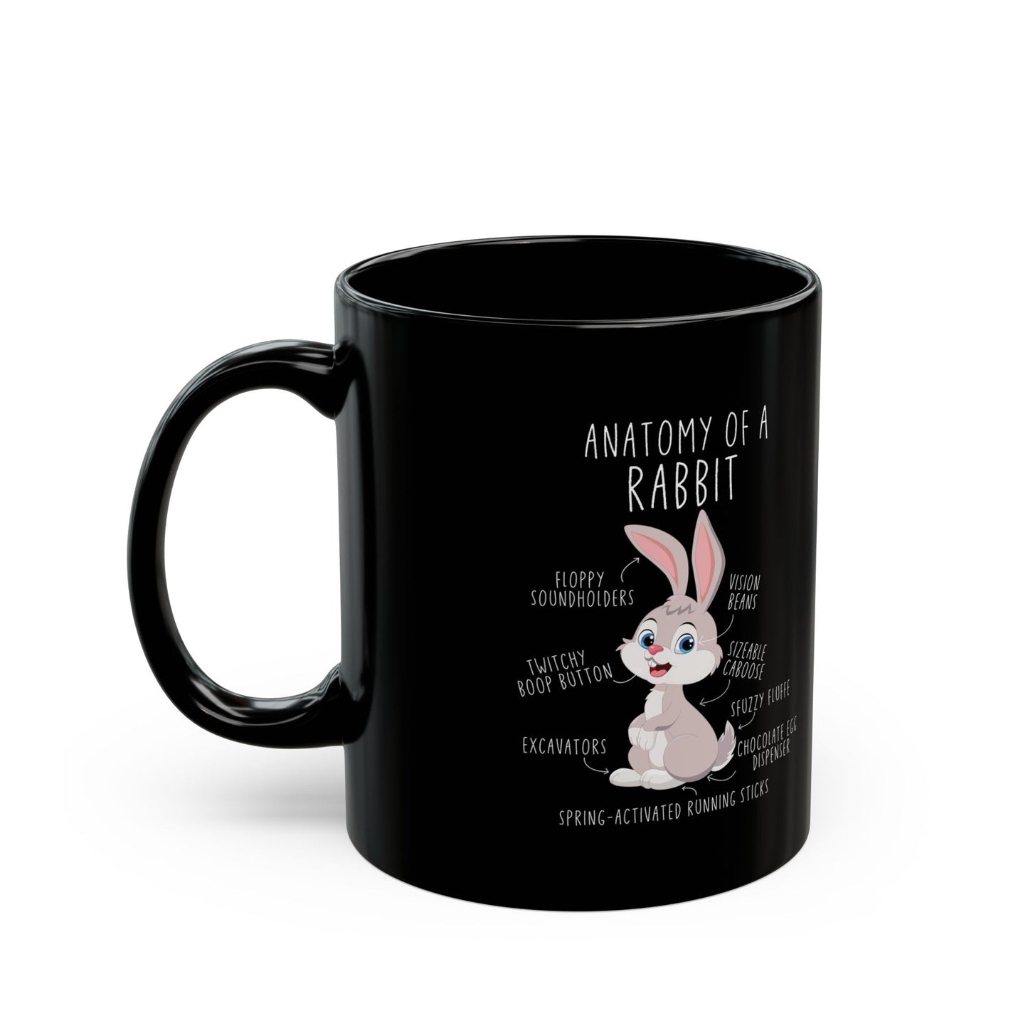 Anatomy of a Rabbit Mug – Funny Bunny Coffee Cup