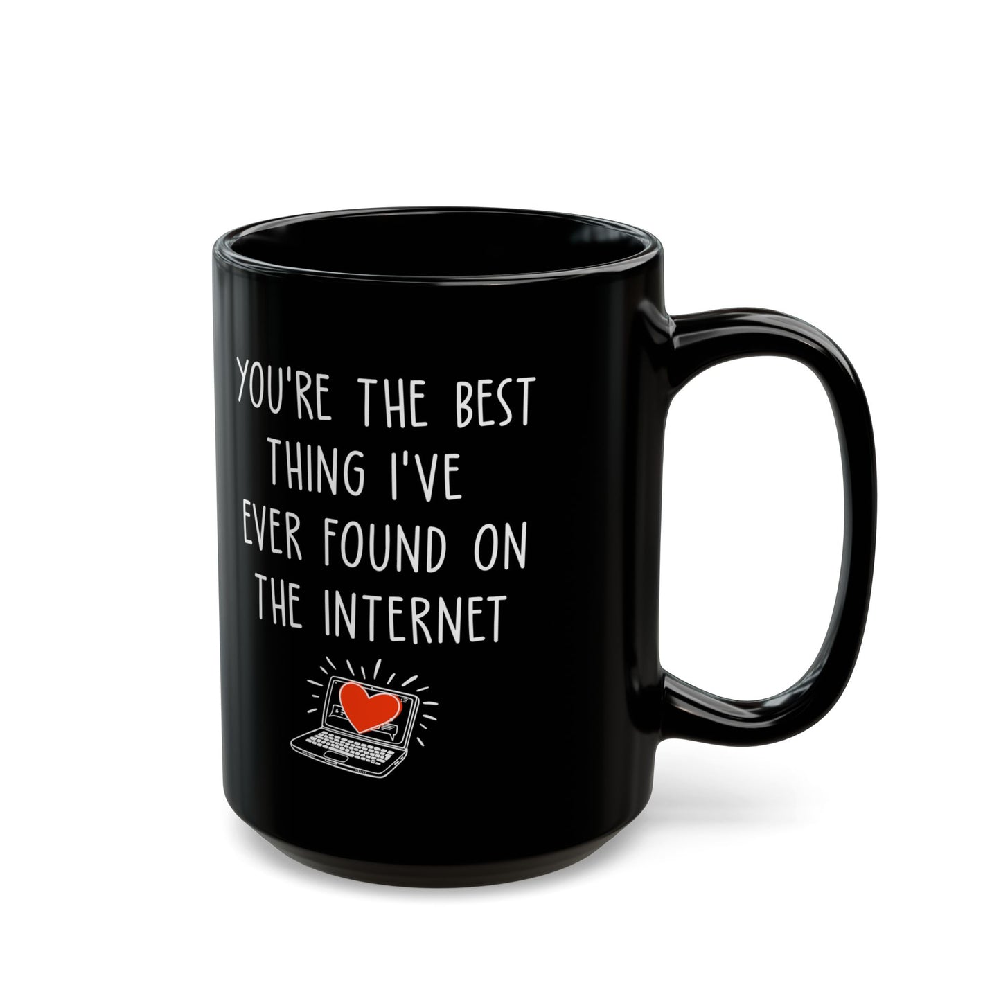 Funny Black Coffee Cup for Girlfriend or Boyfriend – Online Dating Gift Idea