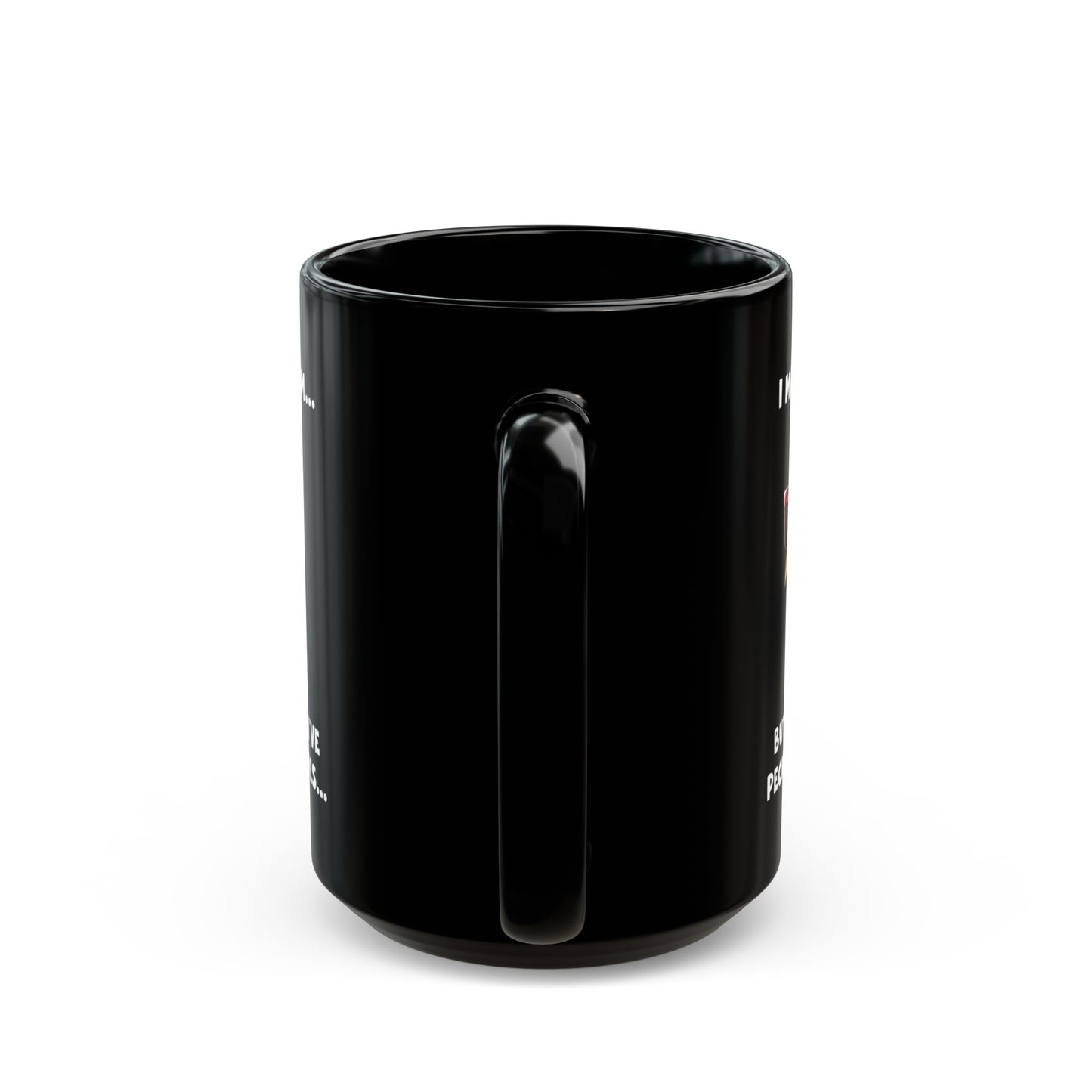 Funny Chicken Mug – I’ve Pecked You 3 Times – Black Coffee Cup