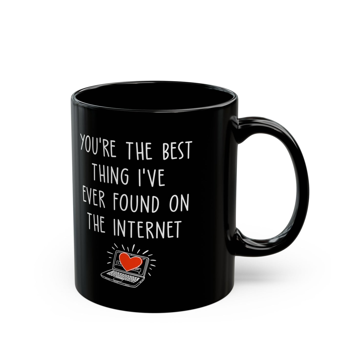 Funny Black Coffee Cup for Girlfriend or Boyfriend – Online Dating Gift Idea