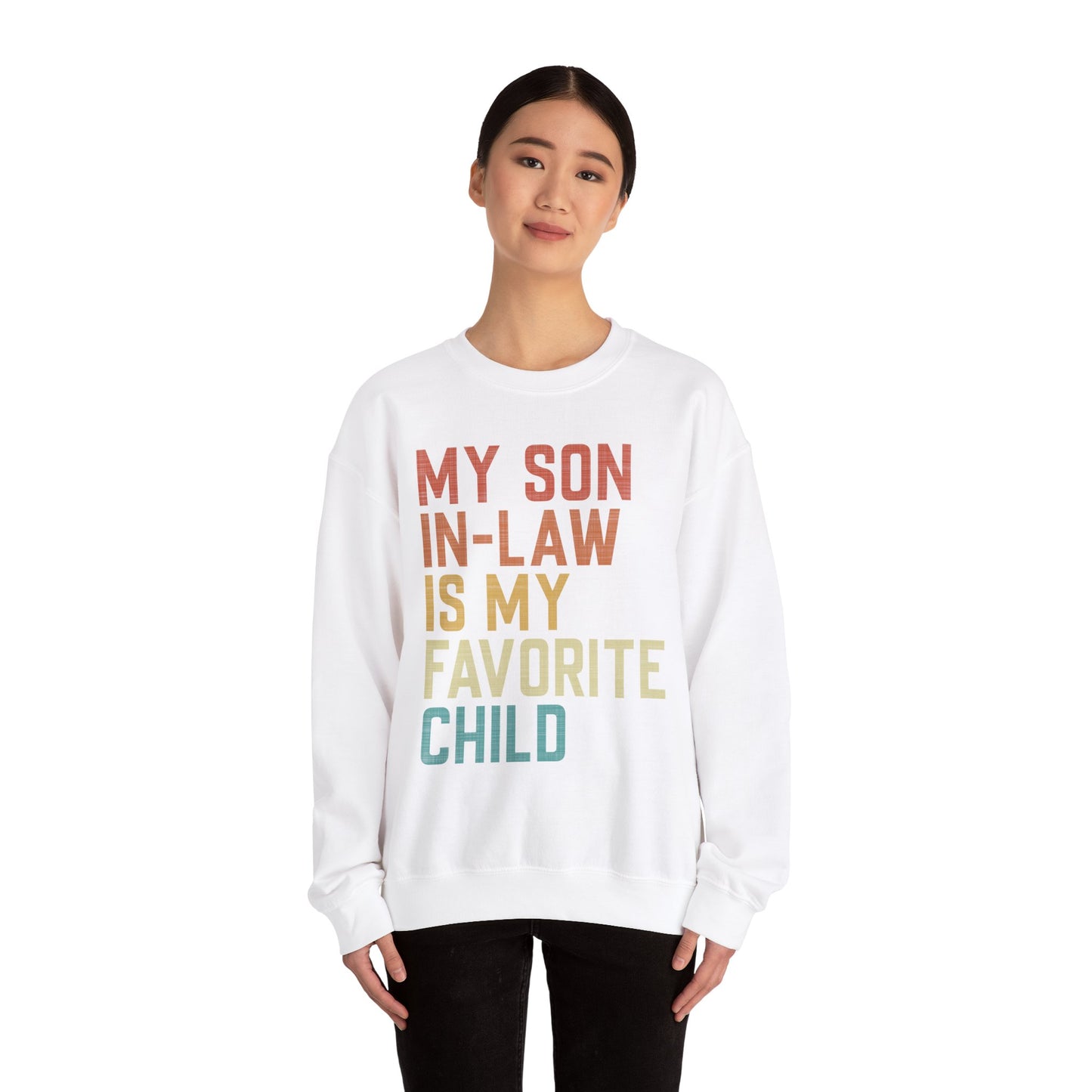 Son In Law Is My Favorite Child Sweetshirt Unisex Heavy Blend Crewneck Sweatshirt