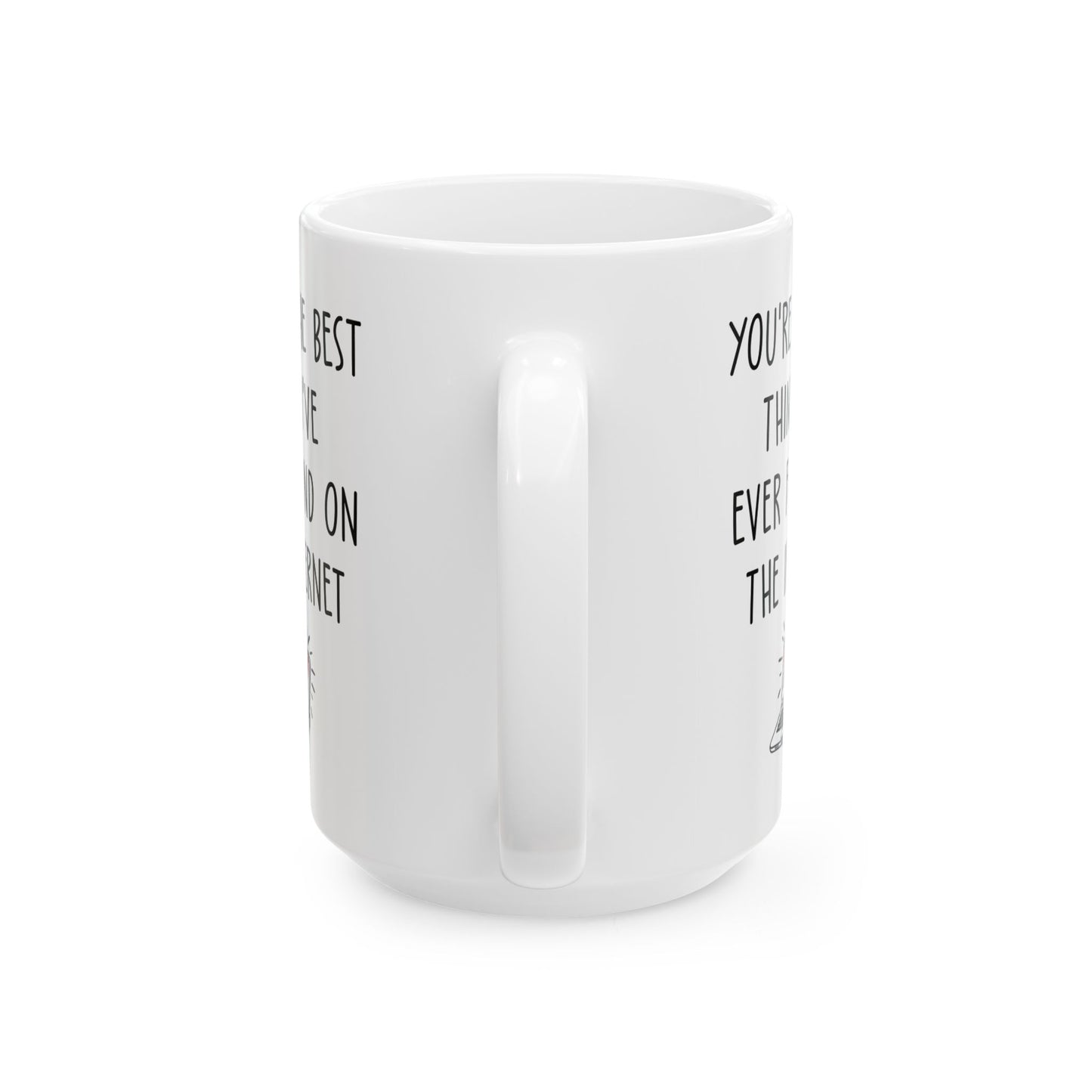 Cute White Coffee Cup for Boyfriend or Girlfriend – Funny Online Dating Gift