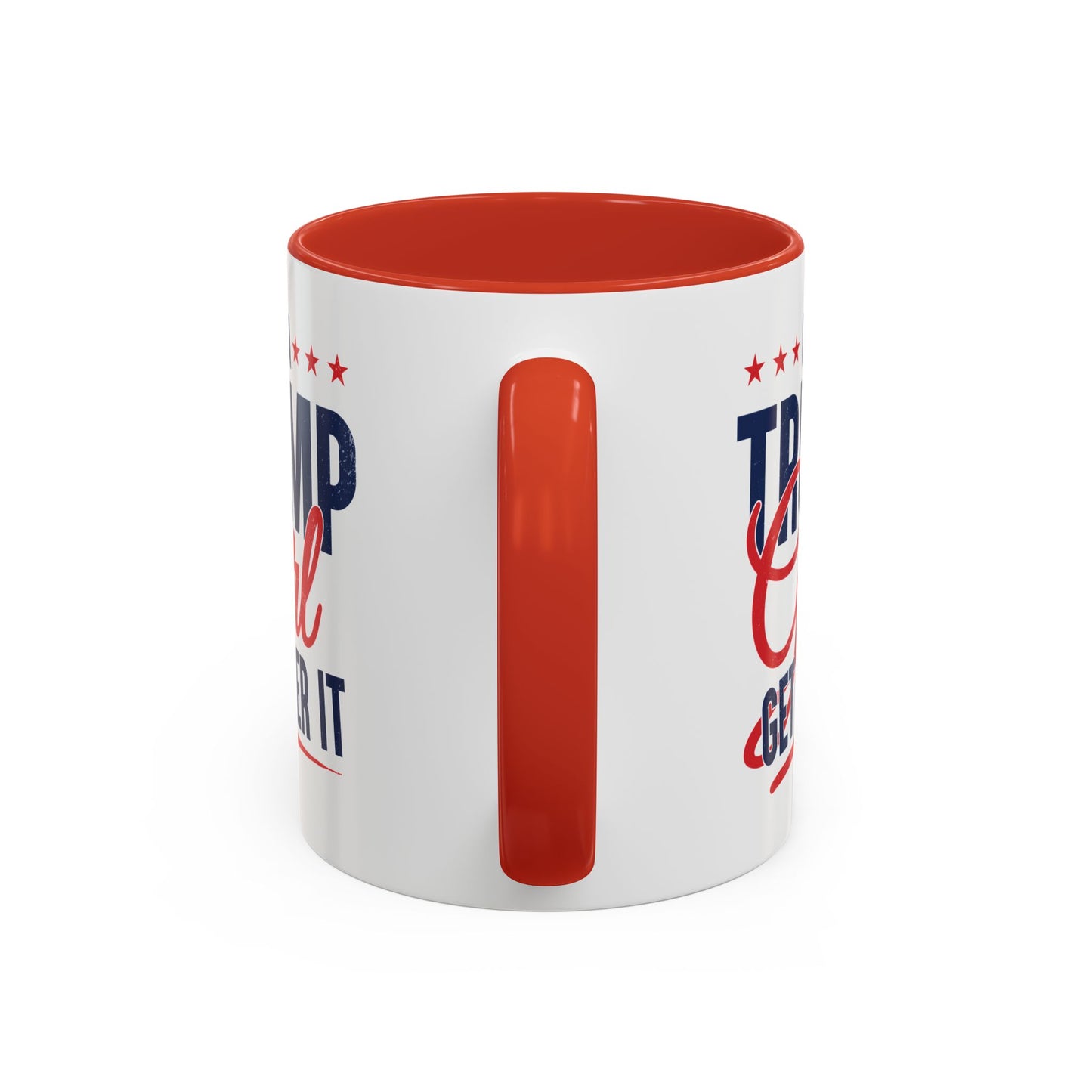 I'm A Trump Girl Get Over It Mug – Patriotic Republican Coffee Cup – Conservative Gift for Women, Trump Merchandise