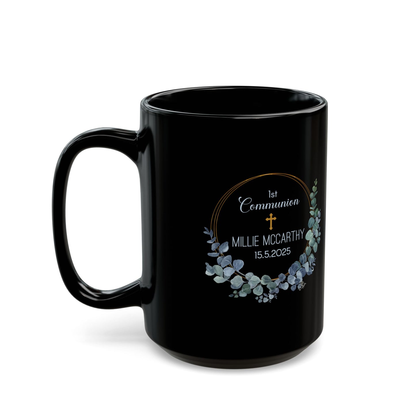 Millie's 1st Communion Mug – Black Personalized Gift 2025