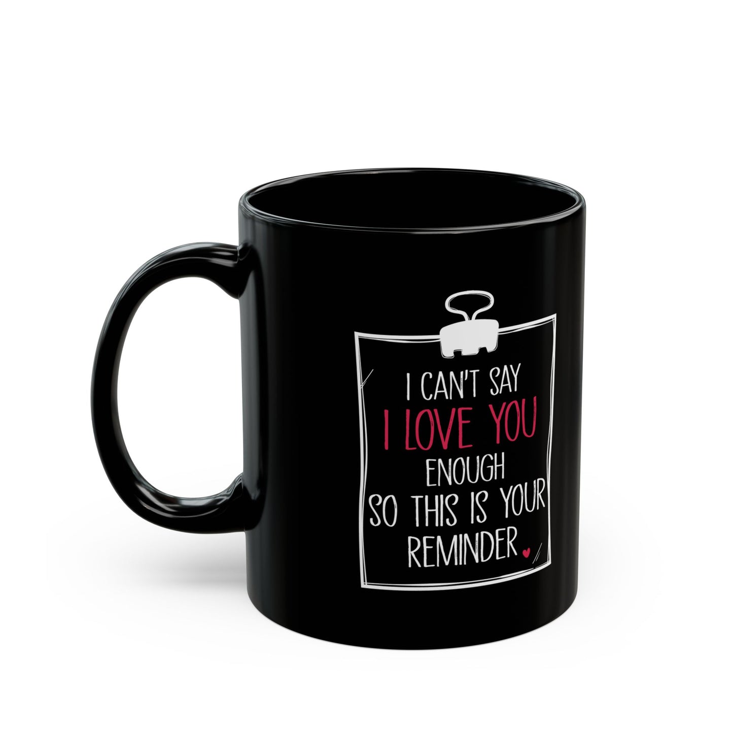 Romantic Gift for Girlfriend Boyfriend Husband Wife – Black Coffee Mug Gift