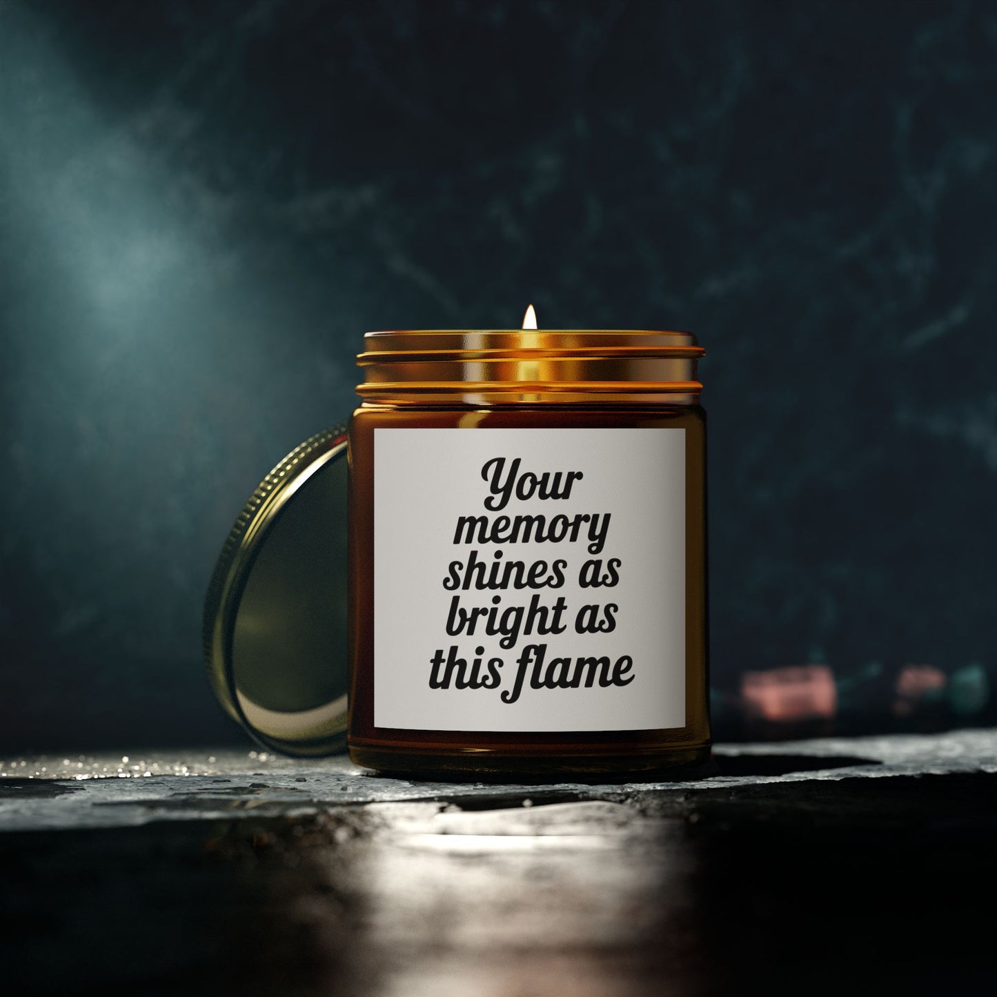 Your Memory Shine As Bright. Scented Candles, Coconut Apricot Wax (4oz, 9oz)