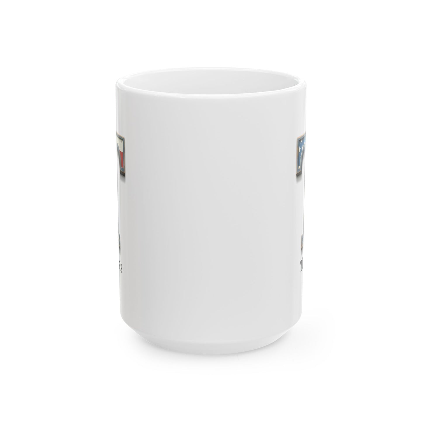 White American Flag Mug with Letter T and Name Thomas Personalized Patriotic Coffee Cup Gift for Men Veterans or Proud Americans
