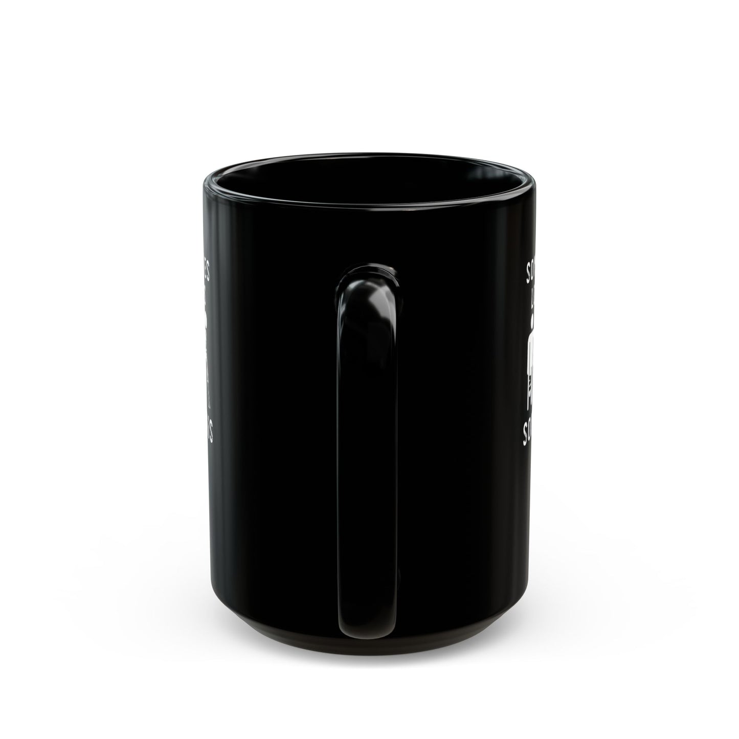 Black Ceramic Coffee Cup with Empowering Message – Support Mental Health & Chronic Illness Warriors