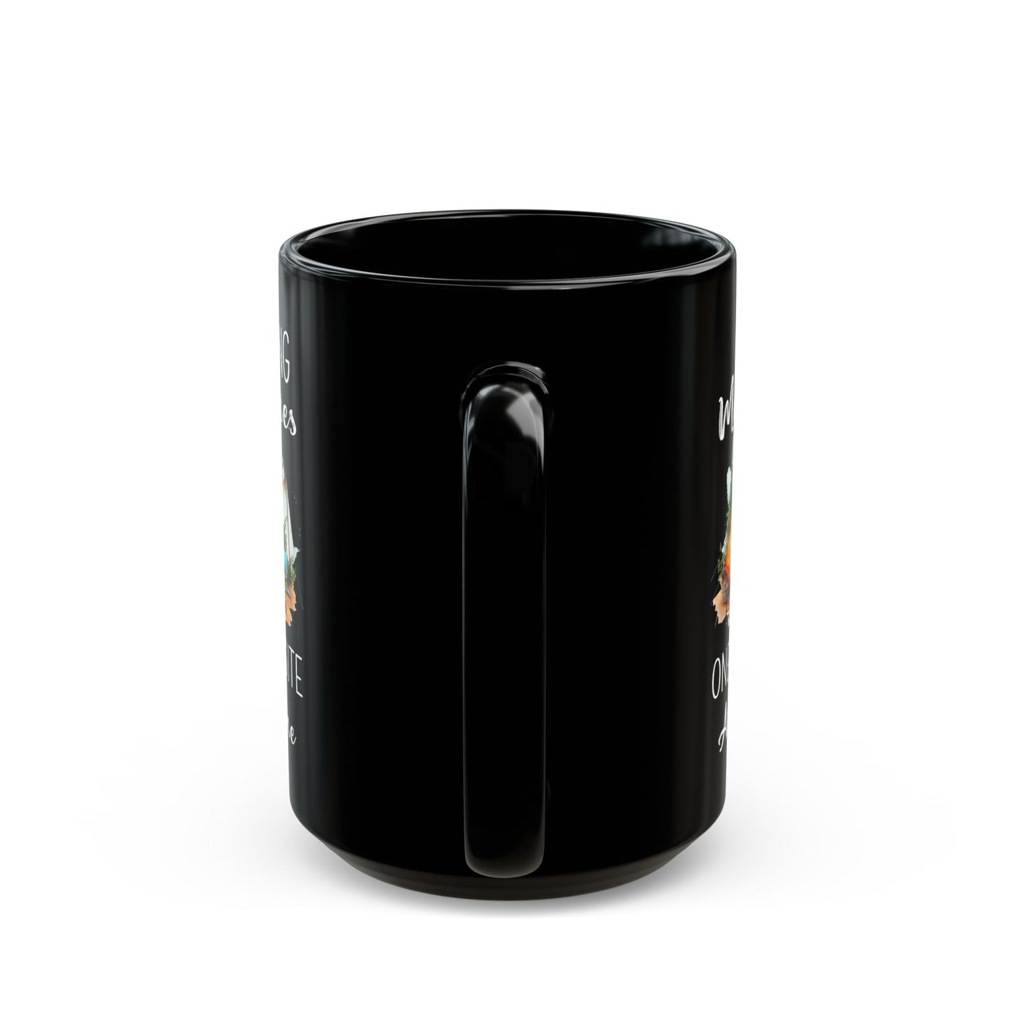 Cozy Glamping Tent with Campfire Ceramic Mug, (11oz, 15oz)