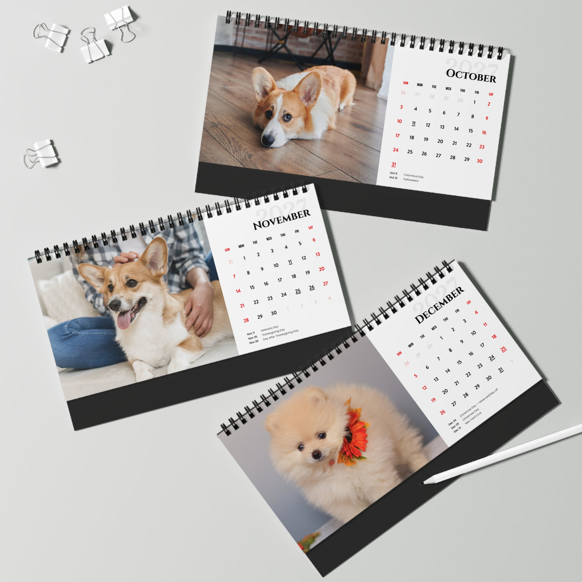 Custom Desktop Calendar (Blank)