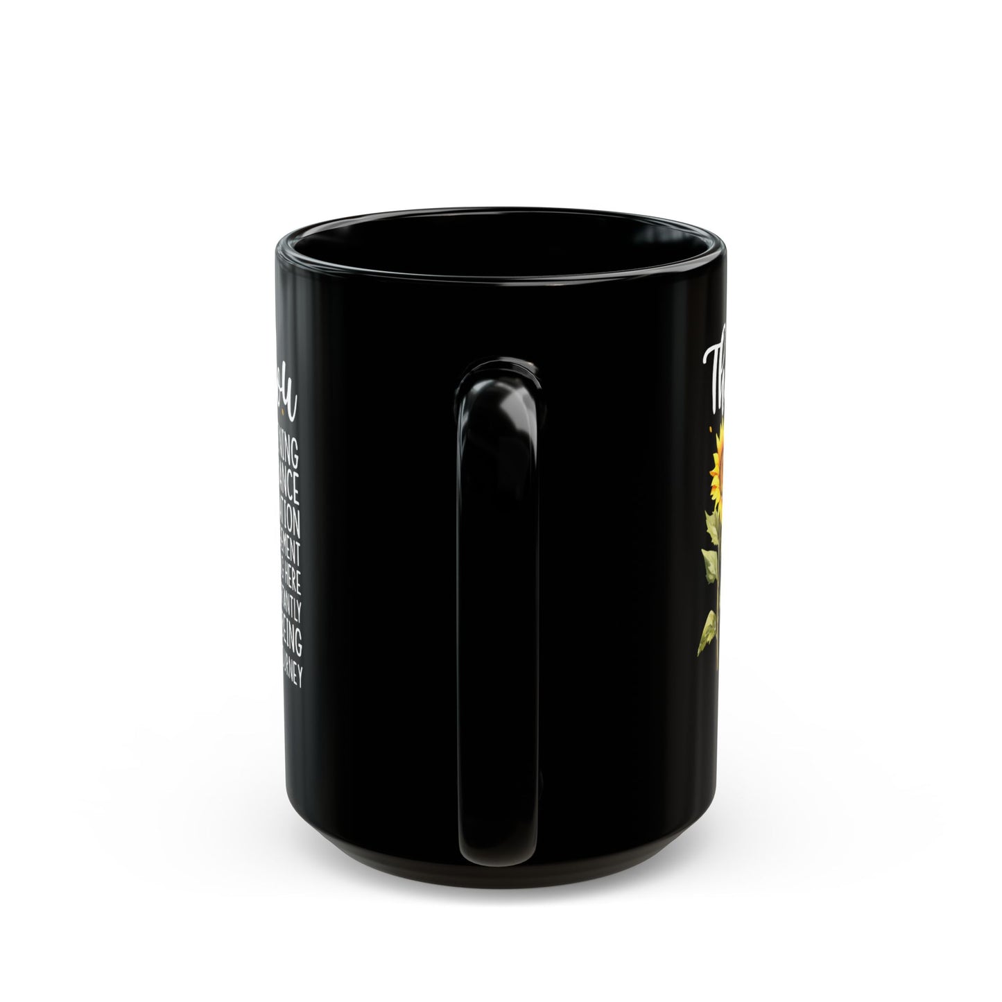 Thank You for Ustening Black Mug (11oz, 15oz)
