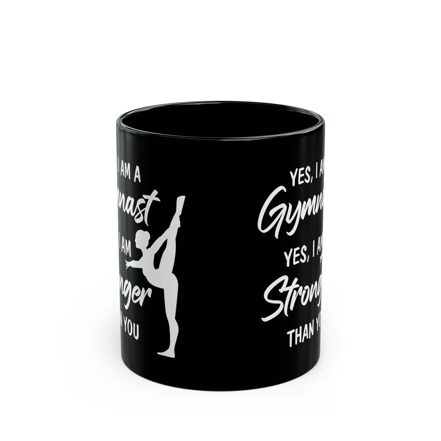 Yes I Am A Gymnast Black Mug (11oz, 15oz)