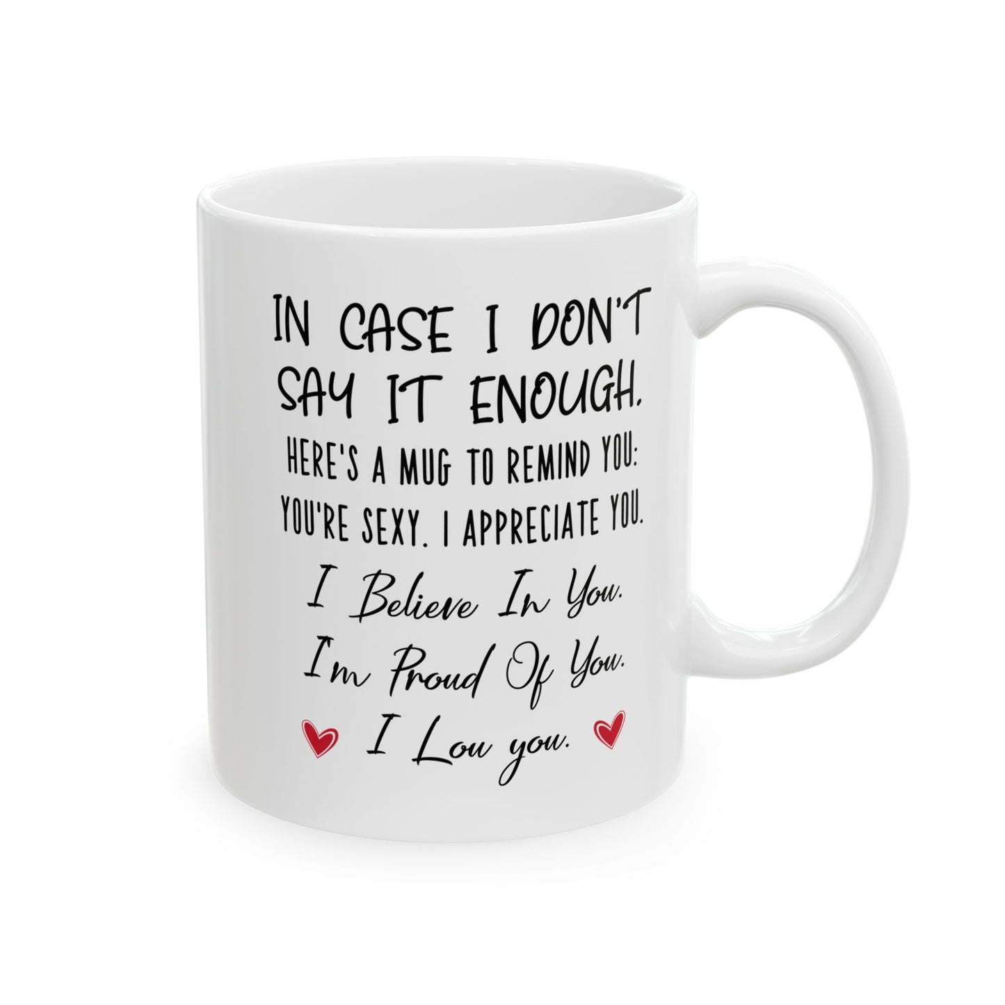 Encouragement Mug for Partner – I Believe in You, I’m Proud of You Appreciation Gift for Him or Her